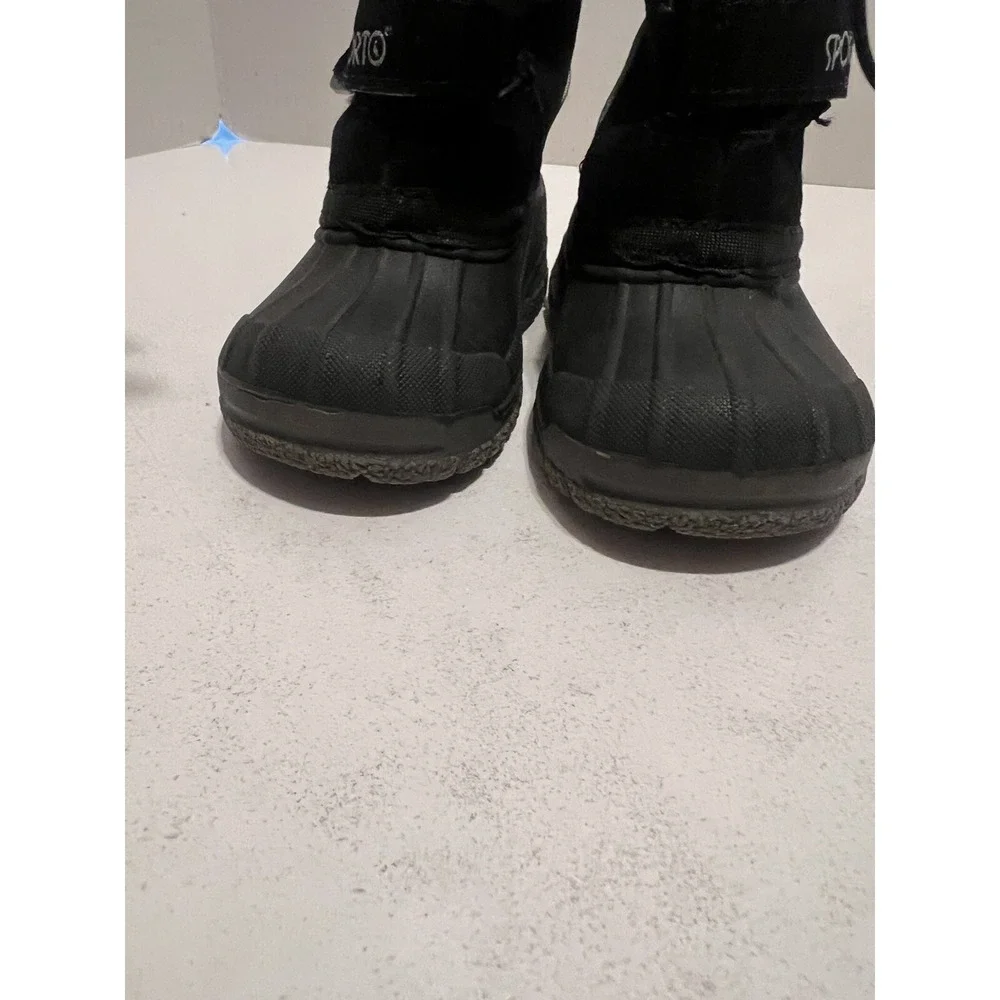 SPORTO Toddler Baby Kids Size 5 Shoes Boots Snow Rain Tall with Cinch
